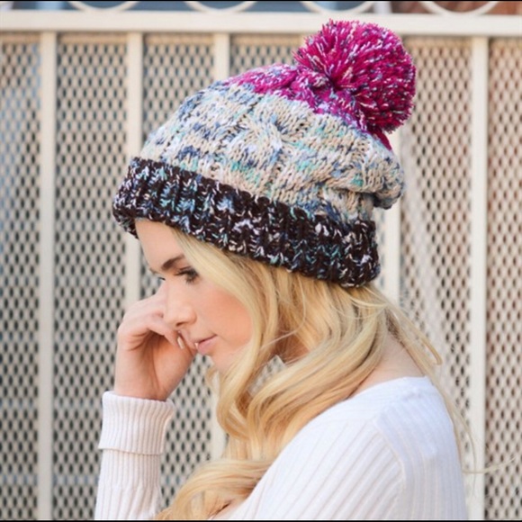 Pom Pom Beanie - Picture 3 of 3